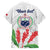 Personalised Samoa 685 Family Matching Tank Maxi Dress and Hawaiian Shirt Teuila Flower With White Samoan Tattoo