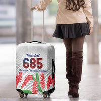 Personalised Samoa 685 Luggage Cover Teuila Flower With White Samoan Tattoo LT9 - Polynesian Pride