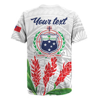 Personalised Samoa 685 Rugby Jersey Teuila Flower With White Samoan Tattoo