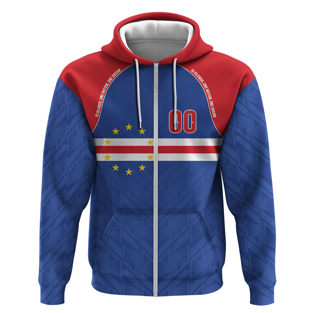Cape Verde Atlantic Stars Custom Zip Hoodie Football 2026 Supporter