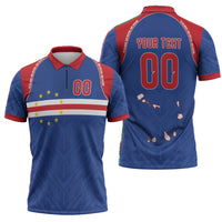 Cape Verde Atlantic Stars Custom Zipper Polo Shirt Football 2026 Supporter