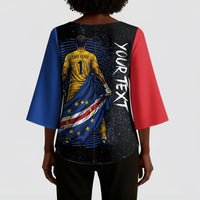 Cape Verde Goalkeeper Personalized Kimono Sleeve Blouse 40 Years Old 27 Shots Zero Goals Vintage