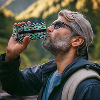 New Zealand Maori Niho Taniwha 4 in 1 Can Cooler Tumbler Papua Shell - Mangopare Puhoro Pattern