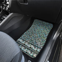 New Zealand Maori Niho Taniwha Car Mats Papua Shell - Mangopare Puhoro Pattern