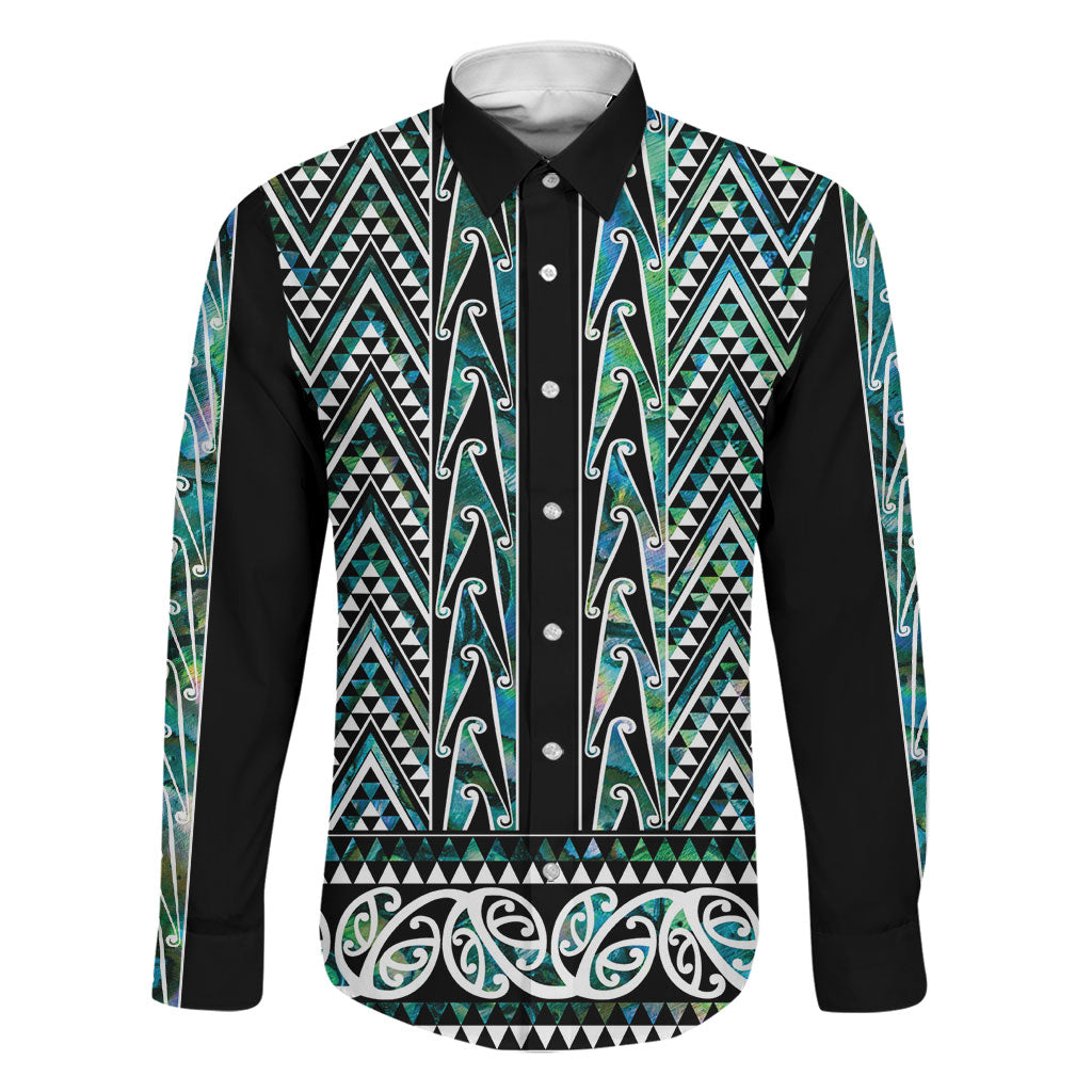 New Zealand Maori Niho Taniwha Family Matching Mermaid Dress and Hawaiian Shirt Papua Shell - Mangopare Puhoro Pattern