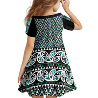 New Zealand Maori Niho Taniwha Family Matching Puletasi and Hawaiian Shirt Papua Shell - Mangopare Puhoro Pattern