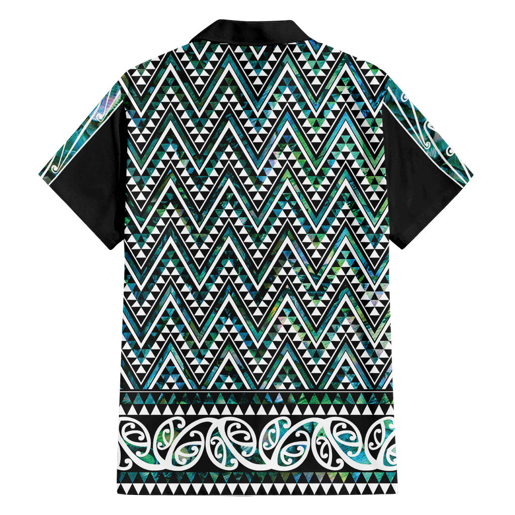 New Zealand Maori Niho Taniwha Family Matching Puletasi and Hawaiian Shirt Papua Shell - Mangopare Puhoro Pattern