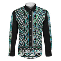 New Zealand Maori Niho Taniwha Family Matching Puletasi and Hawaiian Shirt Papua Shell - Mangopare Puhoro Pattern