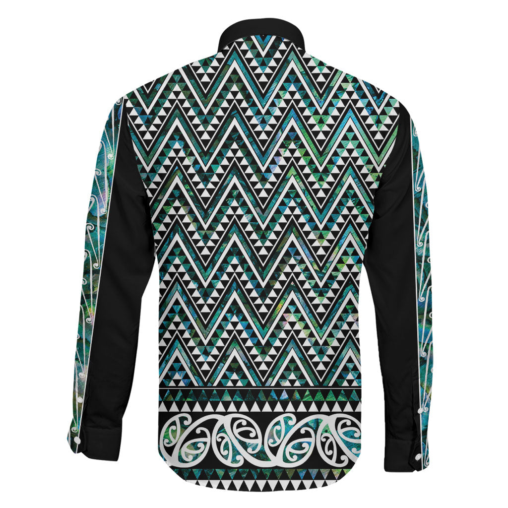 New Zealand Maori Niho Taniwha Family Matching Puletasi and Hawaiian Shirt Papua Shell - Mangopare Puhoro Pattern
