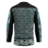 New Zealand Maori Niho Taniwha Hockey Jersey Papua Shell - Mangopare Puhoro Pattern