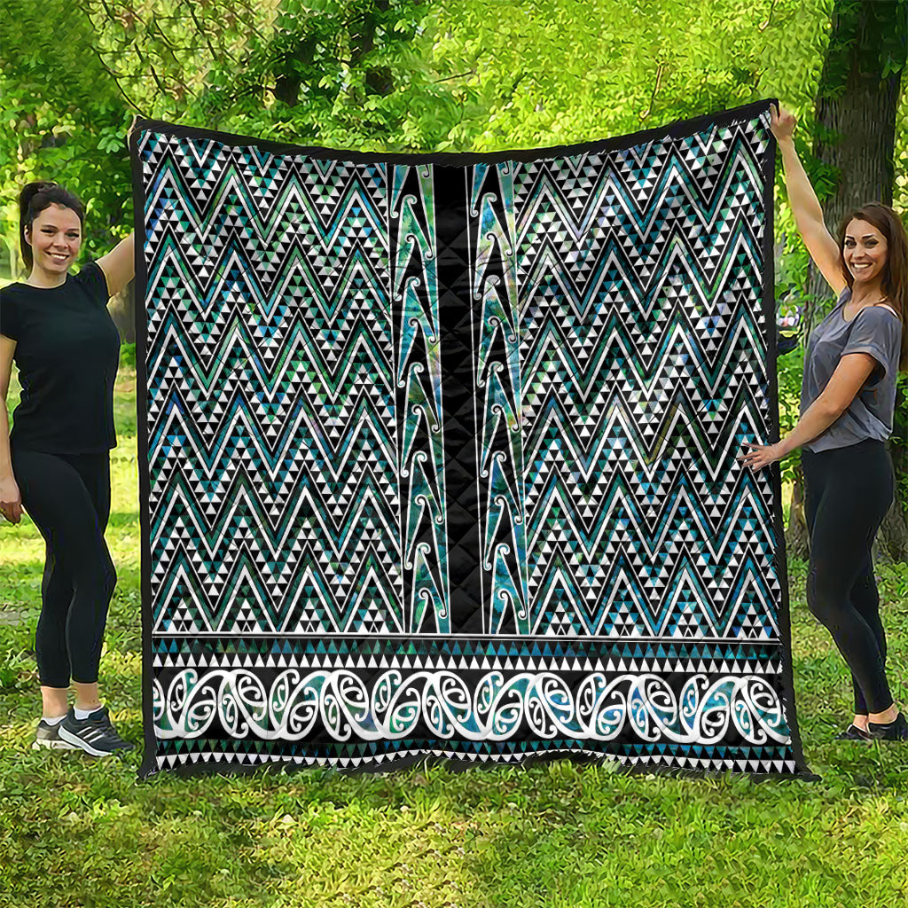 New Zealand Maori Niho Taniwha Quilt Papua Shell - Mangopare Puhoro Pattern