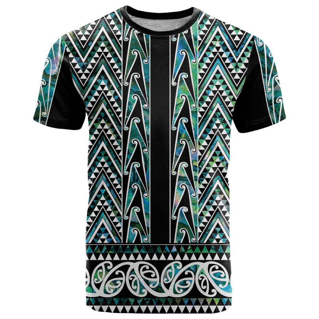 New Zealand Maori Niho Taniwha T Shirt Papua Shell - Mangopare Puhoro Pattern