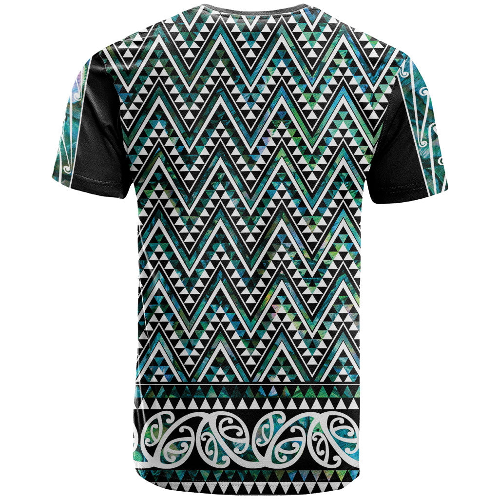 New Zealand Maori Niho Taniwha T Shirt Papua Shell - Mangopare Puhoro Pattern