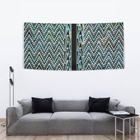 New Zealand Maori Niho Taniwha Tapestry Papua Shell - Mangopare Puhoro Pattern