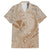 Hawaii Monk Seal and Map Family Matching Tank Maxi Dress and Hawaiian Shirt Polynesian Kanaka Maoli Beige Vibe