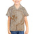 Hawaii Monk Seal and Map Kid Hawaiian Shirt Polynesian Kanaka Maoli Beige Vibe