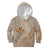 Hawaii Monk Seal and Map Kid Hoodie Polynesian Kanaka Maoli Beige Vibe