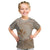 Hawaii Monk Seal and Map Kid T Shirt Polynesian Kanaka Maoli Beige Vibe