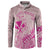 Hawaii Monk Seal and Map Button Sweatshirt Polynesian Kanaka Maoli Pink Vibe