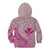 Hawaii Monk Seal and Map Kid Hoodie Polynesian Kanaka Maoli Pink Vibe