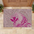 Hawaii Monk Seal and Map Rubber Doormat Polynesian Kanaka Maoli Pink Vibe