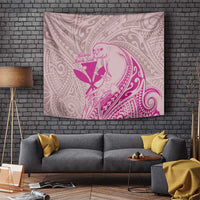 Hawaii Monk Seal and Map Tapestry Polynesian Kanaka Maoli Pink Vibe