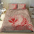 Hawaii Monk Seal and Map Bedding Set Polynesian Kanaka Maoli Red Vibe