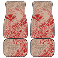 Hawaii Monk Seal and Map Car Mats Polynesian Kanaka Maoli Red Vibe