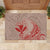 Hawaii Monk Seal and Map Rubber Doormat Polynesian Kanaka Maoli Red Vibe