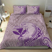 Hawaii Monk Seal and Map Bedding Set Polynesian Kanaka Maoli Violet Vibe