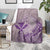 Hawaii Monk Seal and Map Blanket Polynesian Kanaka Maoli Violet Vibe