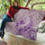 Hawaii Monk Seal and Map Quilt Polynesian Kanaka Maoli Violet Vibe