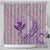 Hawaii Monk Seal and Map Shower Curtain Polynesian Kanaka Maoli Violet Vibe