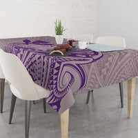 Hawaii Monk Seal and Map Tablecloth Polynesian Kanaka Maoli Violet Vibe