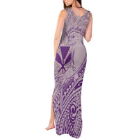 Hawaii Monk Seal and Map Tank Maxi Dress Polynesian Kanaka Maoli Violet Vibe