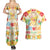 Kawaii Turtle Couples Matching Summer Maxi Dress and Hawaiian Shirt Aloha Hibiscus Flowers