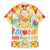 Kawaii Turtle Family Matching Mermaid Dress and Hawaiian Shirt Aloha Hibiscus Flowers