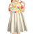 Kawaii Turtle Kid Short Sleeve Dress Aloha Hibiscus Flowers