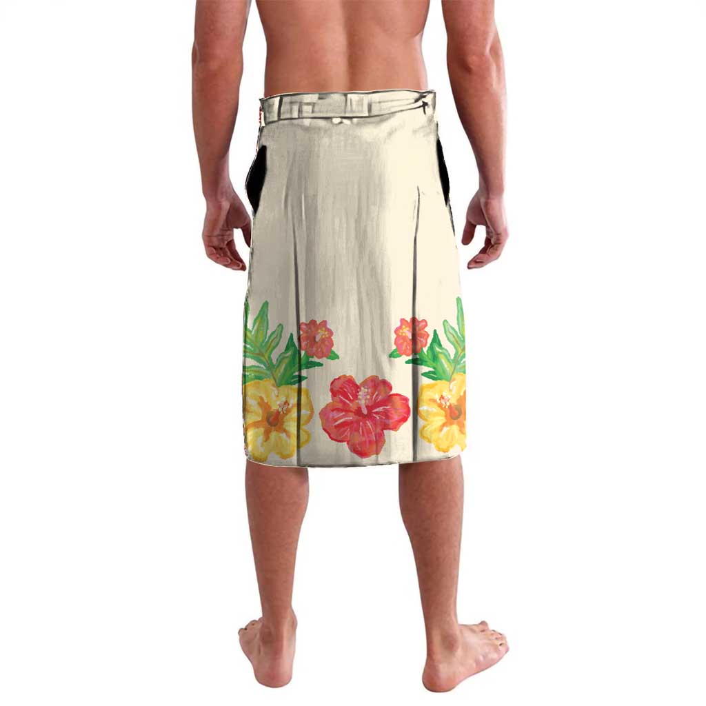 Kawaii Turtle Lavalava Aloha Hibiscus Flowers