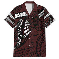 Polynesian Girl Tribal Tattoo Family Matching Tank Maxi Dress and Hawaiian Shirt Oxbood Vibe