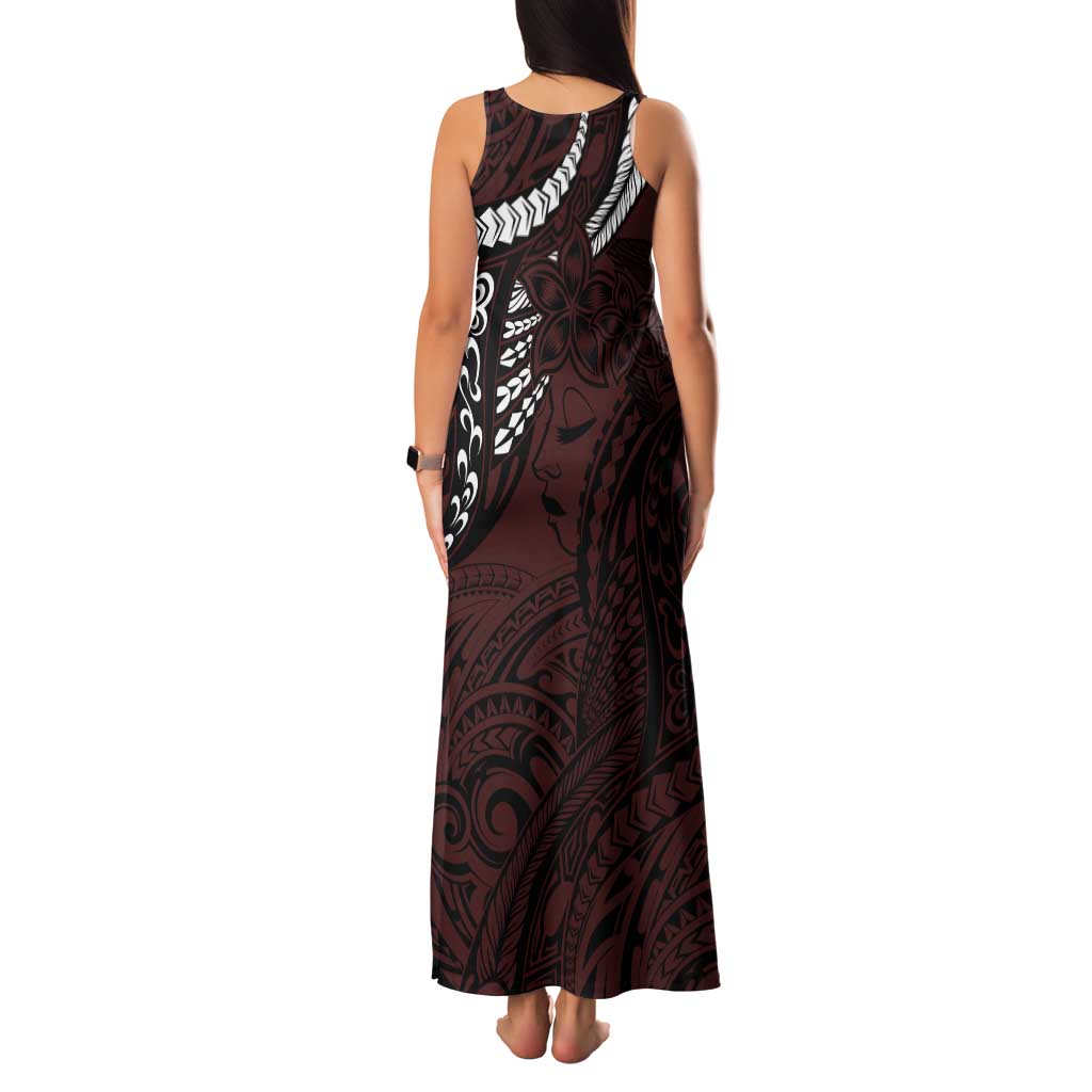 Polynesian Girl Tribal Tattoo Family Matching Tank Maxi Dress and Hawaiian Shirt Oxbood Vibe