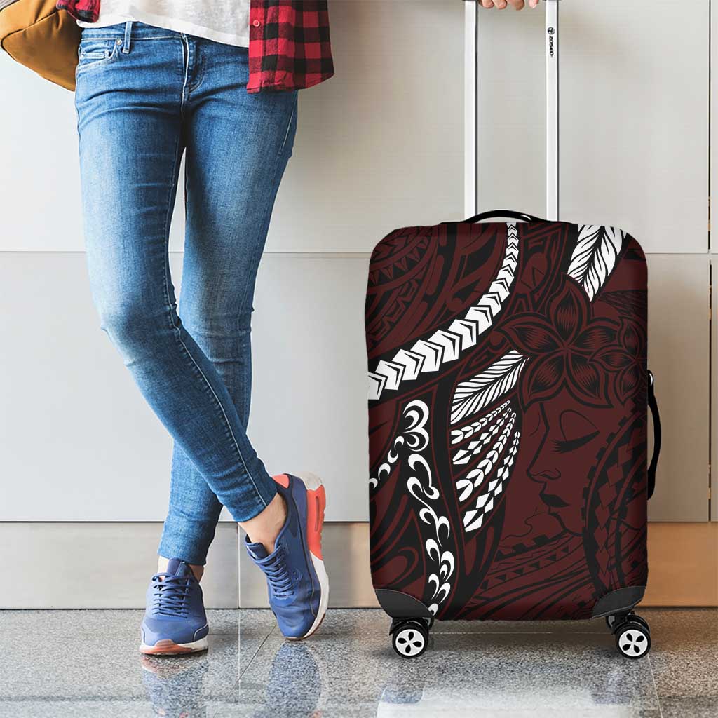 Polynesian Girl Tribal Tattoo Luggage Cover Oxbood Vibe LT9 - Polynesian Pride