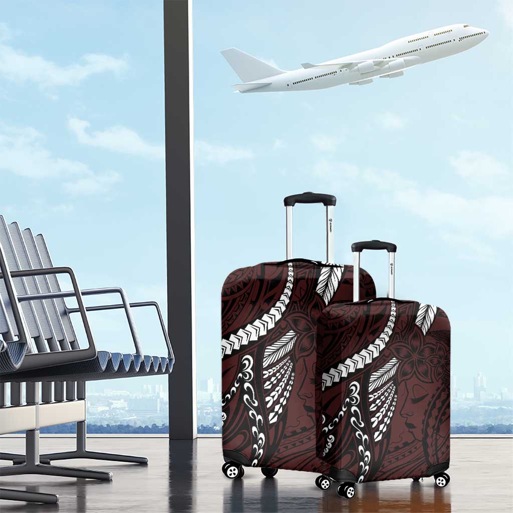 Polynesian Girl Tribal Tattoo Luggage Cover Oxbood Vibe LT9 - Polynesian Pride