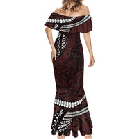 Polynesian Girl Tribal Tattoo Mermaid Dress Oxbood Vibe