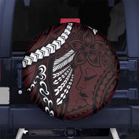 Polynesian Girl Tribal Tattoo Spare Tire Cover Oxbood Vibe LT9 - Polynesian Pride