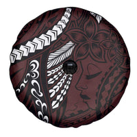 Polynesian Girl Tribal Tattoo Spare Tire Cover Oxbood Vibe LT9 - Polynesian Pride