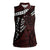 Polynesian Girl Tribal Tattoo Women Sleeveless Polo Shirt Oxbood Vibe