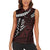Polynesian Girl Tribal Tattoo Women Sleeveless Polo Shirt Oxbood Vibe