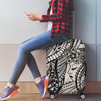 Polynesian Girl Tribal Tattoo Luggage Cover Beige Vibe LT9 - Polynesian Pride