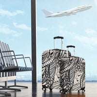 Polynesian Girl Tribal Tattoo Luggage Cover Beige Vibe LT9 - Polynesian Pride